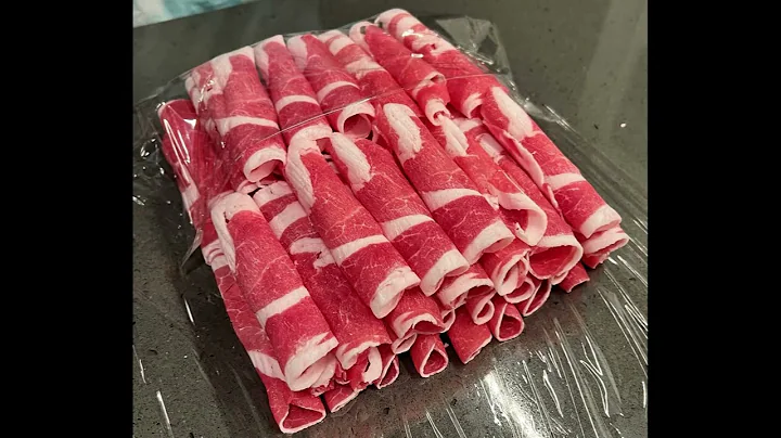 Meat slicing at home for hot pot\shabu shabu (在家切火锅肉片)