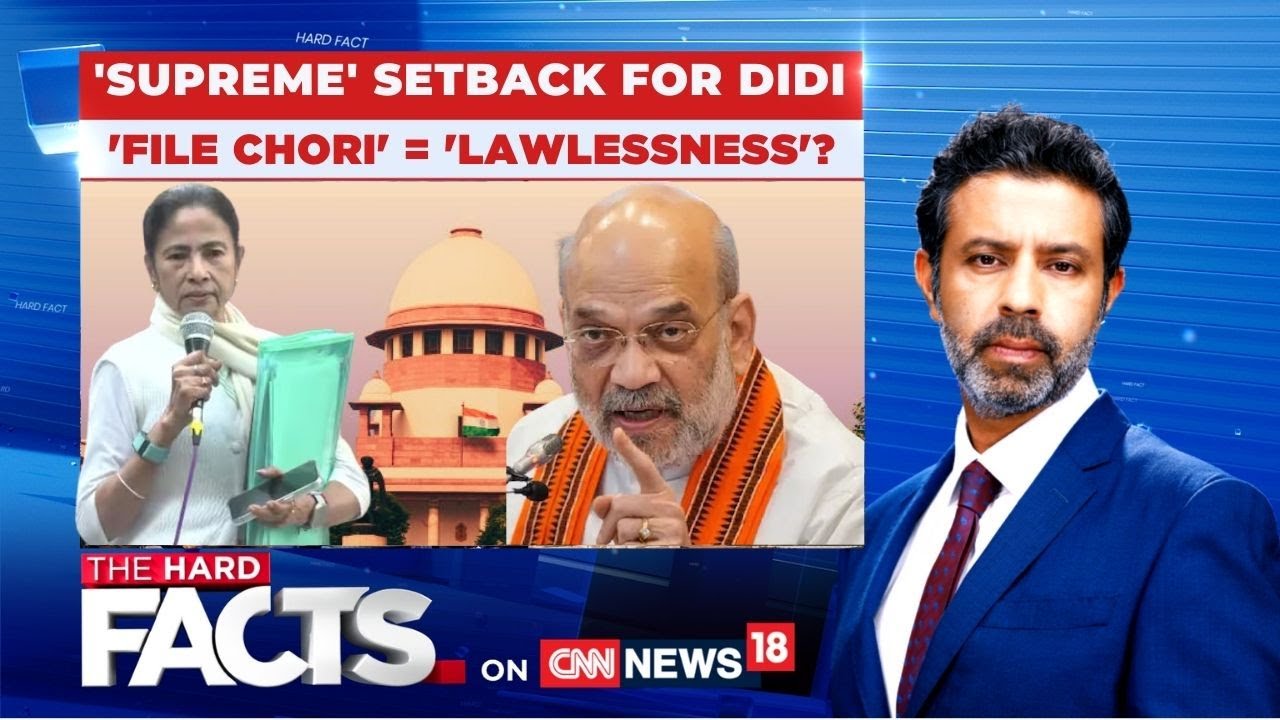 TMC | Supreme Setback For Mamata Baneerjee: File Chori= Lawlessness? | The Hard Facts | News18