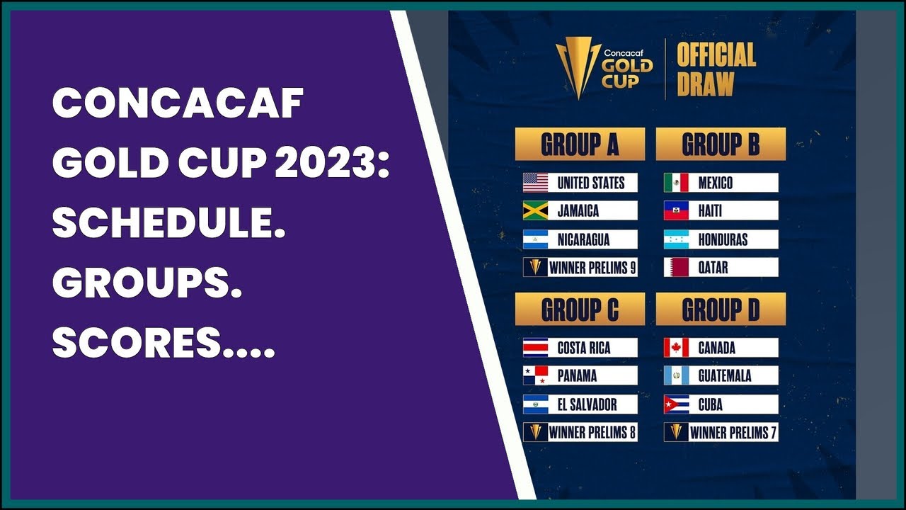 Soccer: CONCACAF Gold Cup 2023, All results, scores, standings