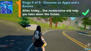 Consume an Apple and a Banana - Fortnite