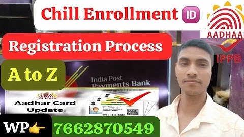 Aadhar child enrollment id registration Process | Ippb CELC ID kaise apply kare online #celc #ippb 