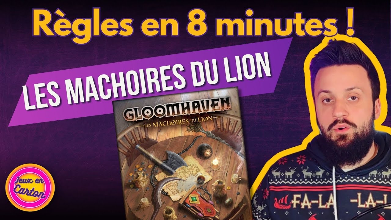 Rangement pour jeu Gloomhaven Les Machoires du Lion (Insert)
