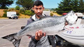 Catch and Cook, Smoke and Eat GARGANTUAN King Salmon!!!!!!