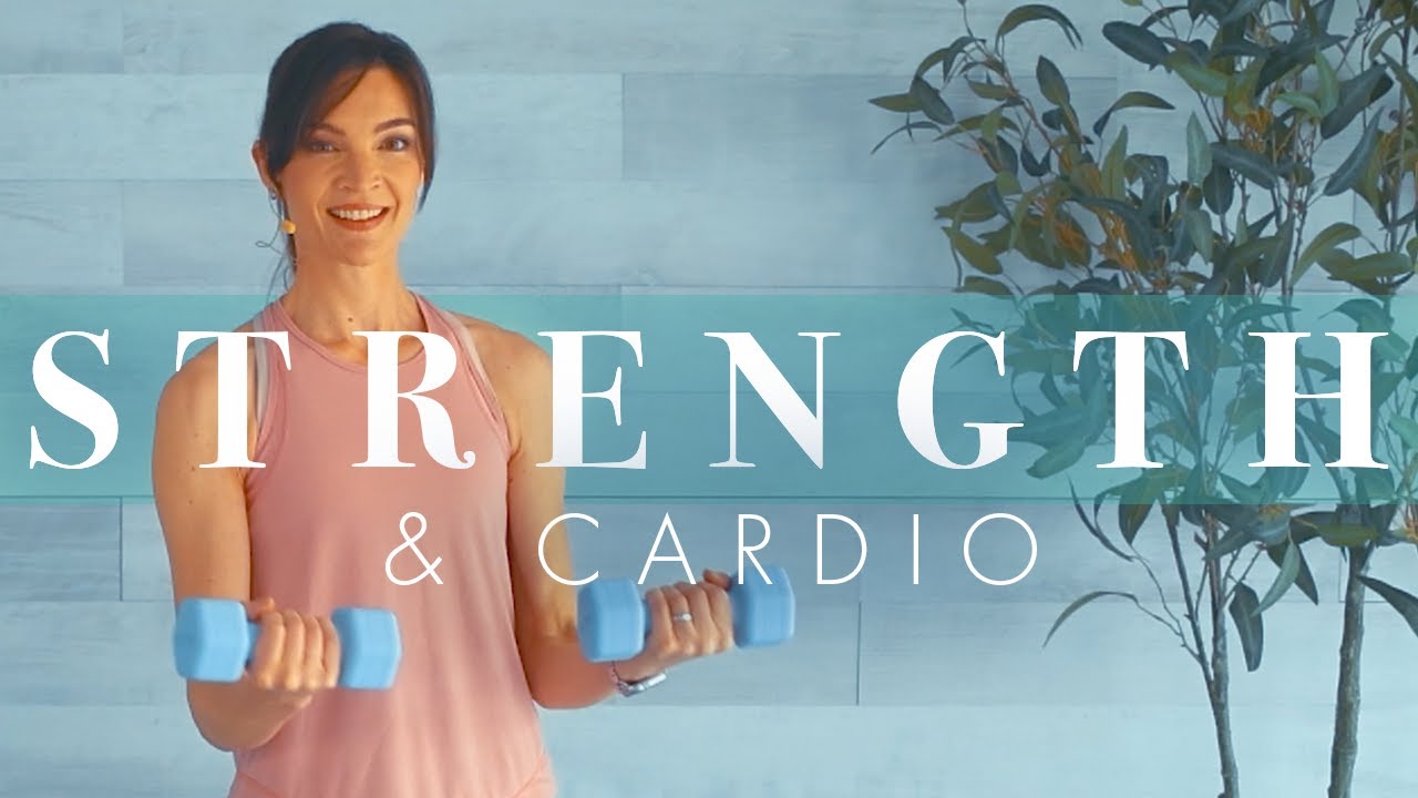 Cardio & Strength Workout // Low Impact, Full Body & Fun! - YouTube