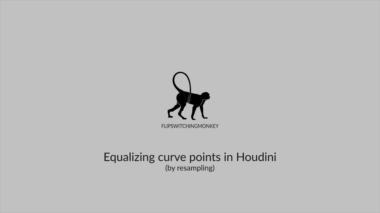 Equalizing curve points through resampling - YouTube