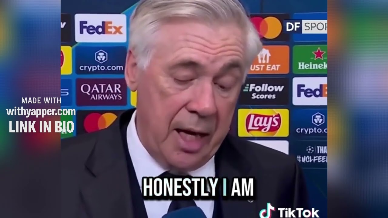 Ancelotti after losing in the Copa Del Rey Final
