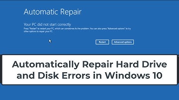 Automatically Repair Hard Drive and Disk Errors in Windows 10