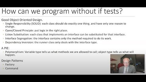 Use Design Patterns and SOLID to program without if tests