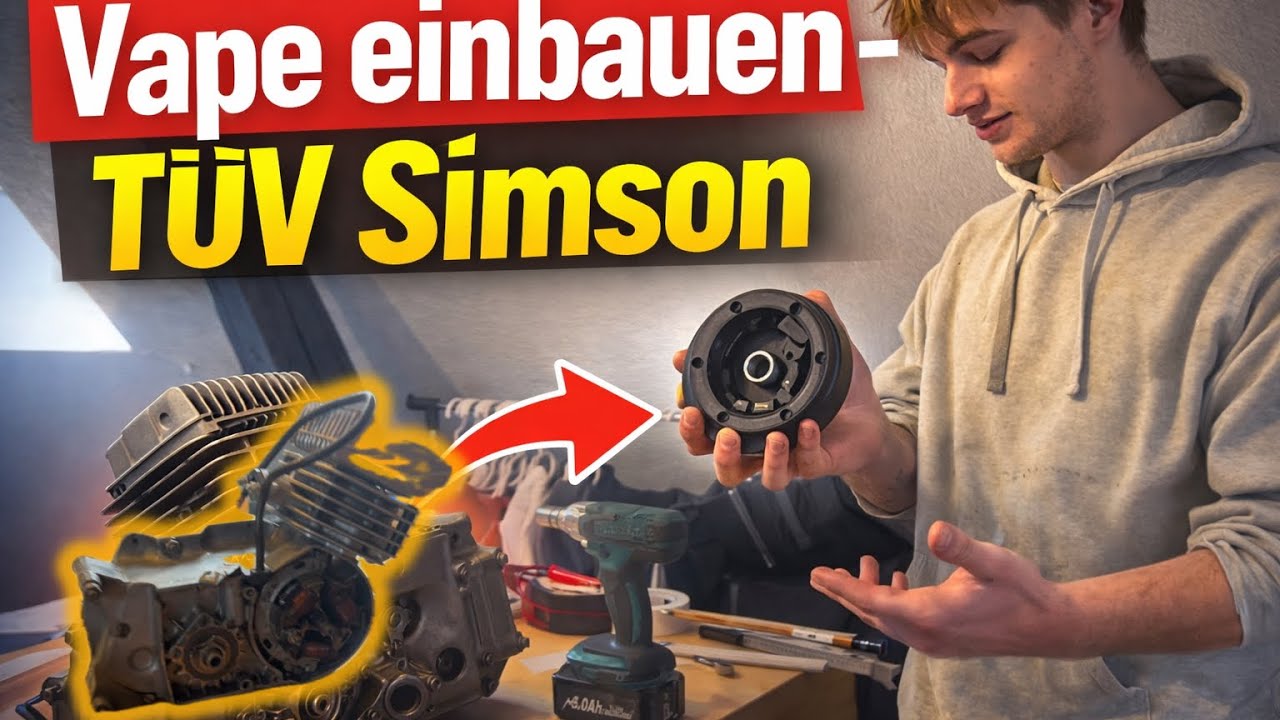 Vape einbauen und einstellen + Carbonara Rezept - Simson TV Projekt