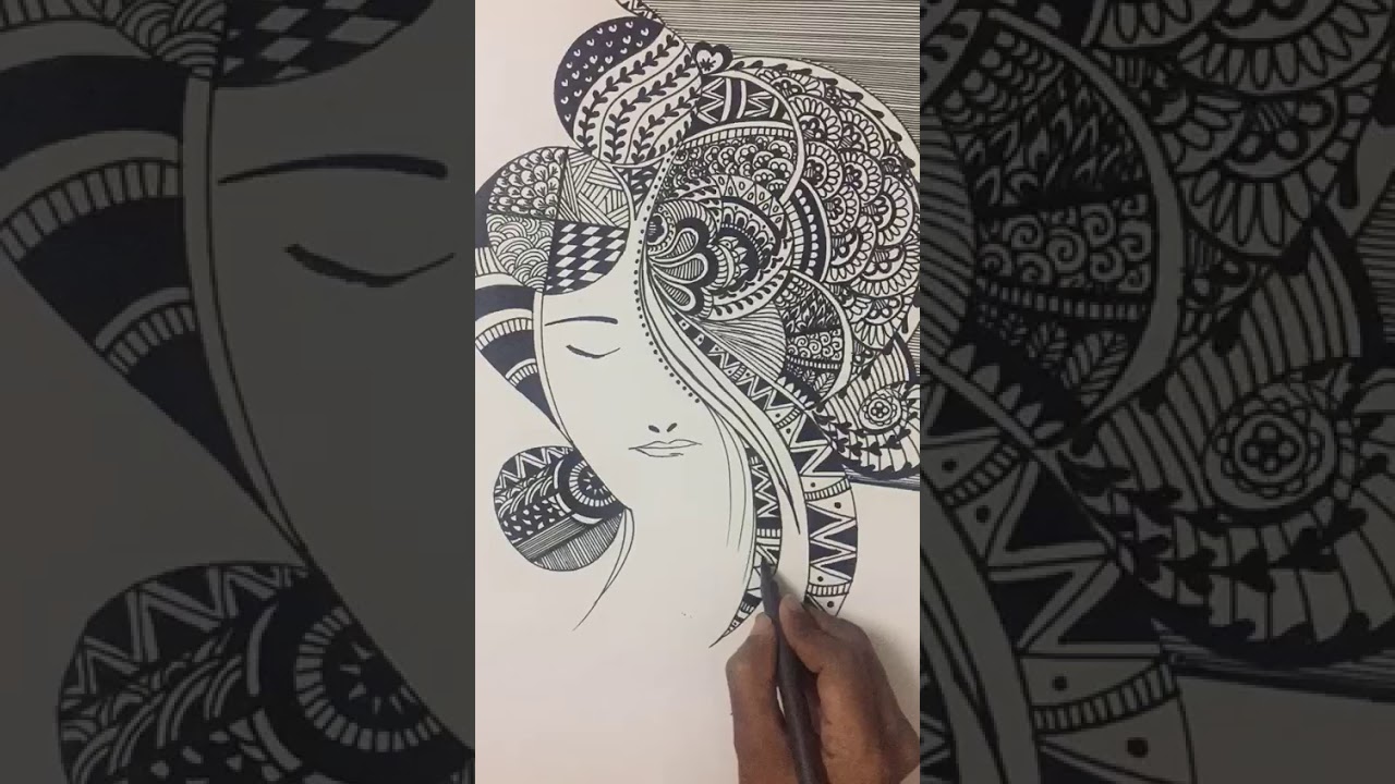 Zentangle art - YouTube