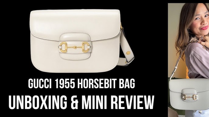 GUCCI HORSEBIT 1955 MINI BAG: REVEAL AND FIRST IMPRESSION! Modeling shots,  what fits, bag review! 