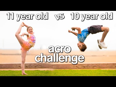 BOY vs GIRL Acro Gymnastics Challenge (DON'T Ship Them 😂)