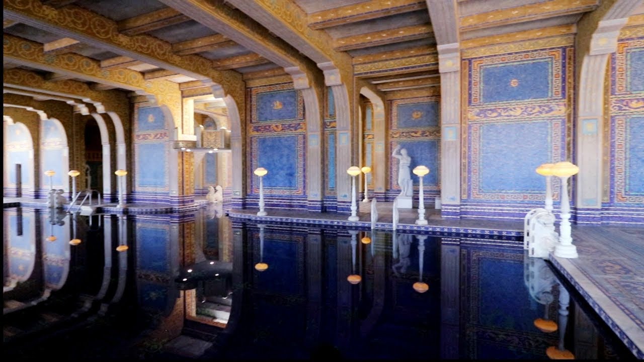 which hearst castle tour includes the pools