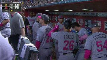 PIT@ARI: Frazier scores first run on a double play