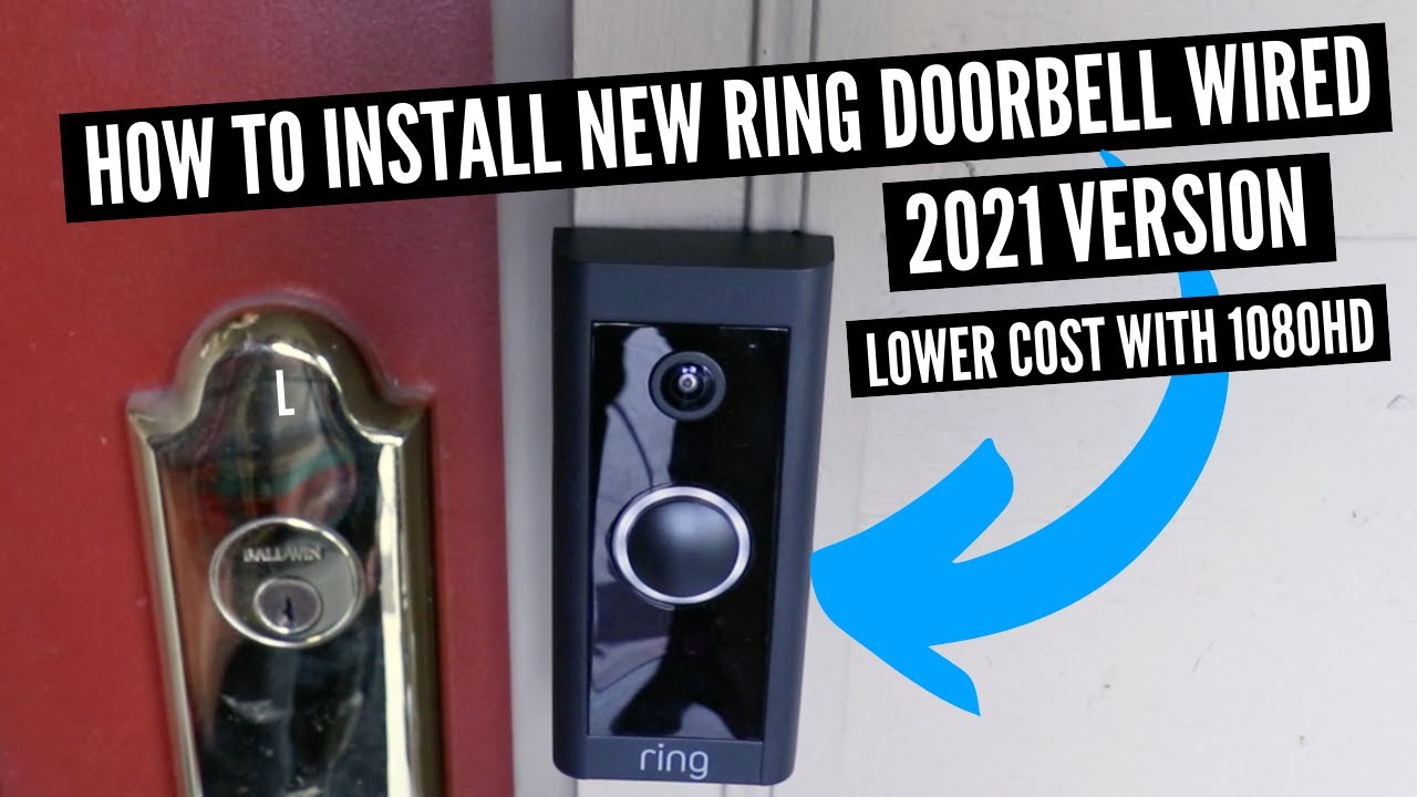 Ring Video Doorbell Wired + Chime Hard Bundle - Video intercom