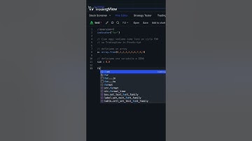 Ciclo FOR su TradingView con PineScript | TradingAutomatico | AlgoTrading
