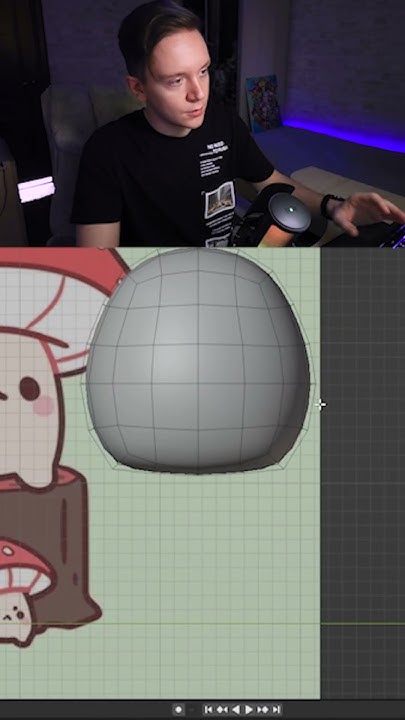Учу лепить грибочек в blender #shorts - YouTube