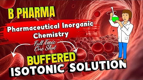 Buffered Isotonic Solution Sem -1 Pharmaceutical Inorganic chemistry Unit- 2 B-Pharma