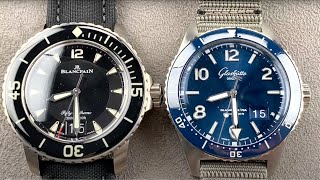 Glashutte Original SeaQ vs Blancpain Fifty Fathoms: Luxury Dive Watch Comparison Test