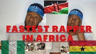 #3 THE FASTEST RAPPER IN AFRICA REACTION. NIGERIA KENYA GHANA #Sarkodie  #Uzi #Kaligraphjones