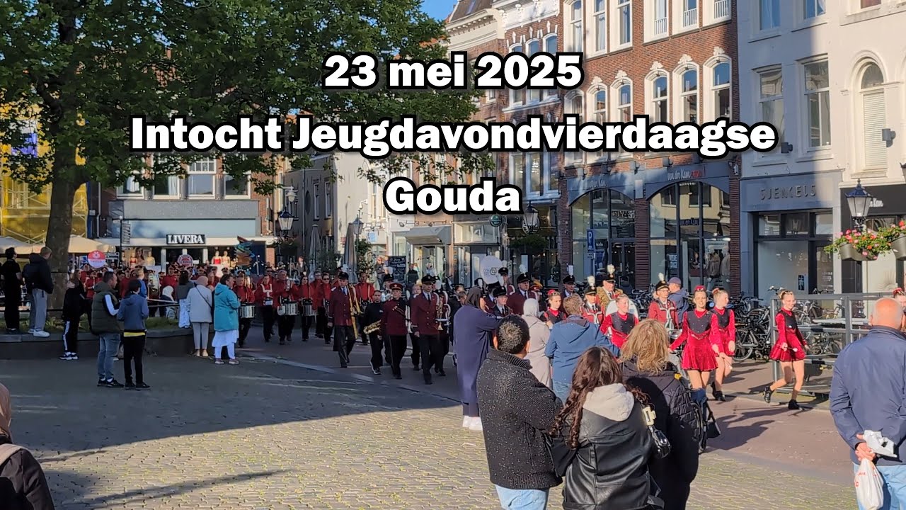 Intocht Jeugdavondvierdaagse Gouda  - 23 mei 2025