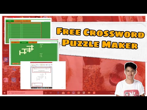 Free Crossword Puzzle Maker || Tutorial #002