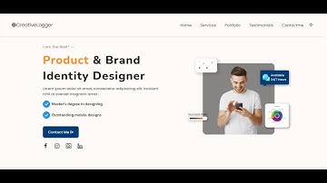 Create Beautiful Responsive Personal Portfolio website in HTML CSS and JAVASCRIPT. Dark/Light Mode