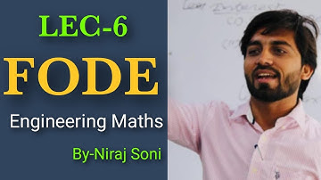 LEC-6 ODE FODE(  NON LINEAR DE Or Bernoulli’s Differential equation) Engineering maths By Niraj Sir