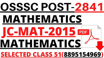 2841 ARI AMIN SFS EXCISE CONSTABLE FOREST GUARD CHT CTET I MATHEMATICS CLASS 51