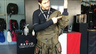 How to dress up a drysuit with front zipper