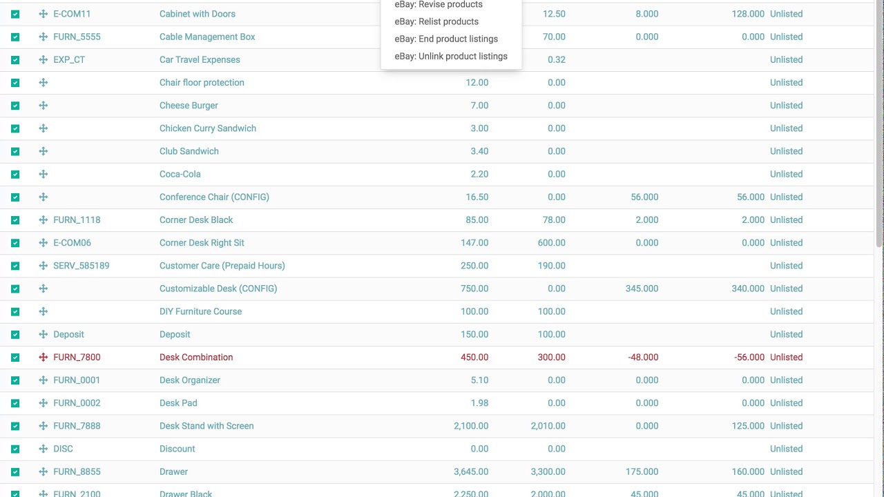 Odoo 14 how to create printable price lists - YouTube