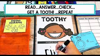 Reading Toothy Task Cards