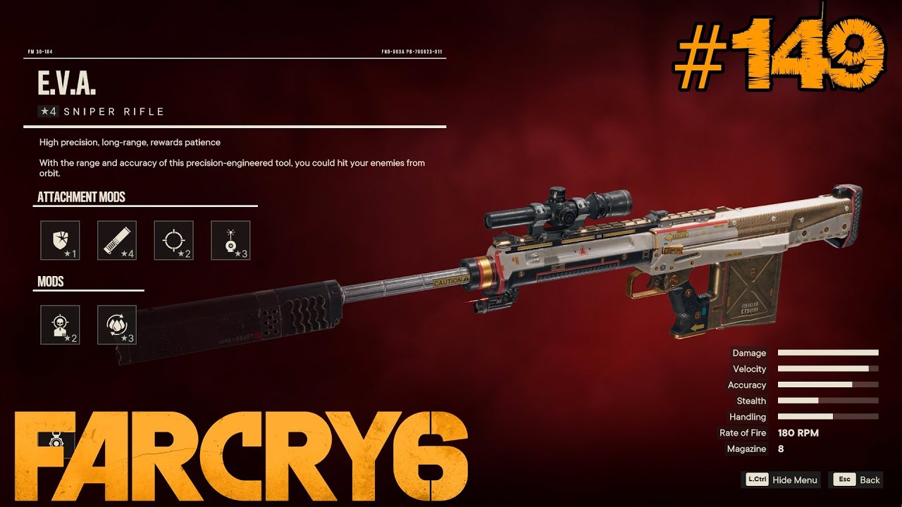 Far Cry 6 UPDATE New Weapons GLITCH E V A Sniper Rifle YouTube