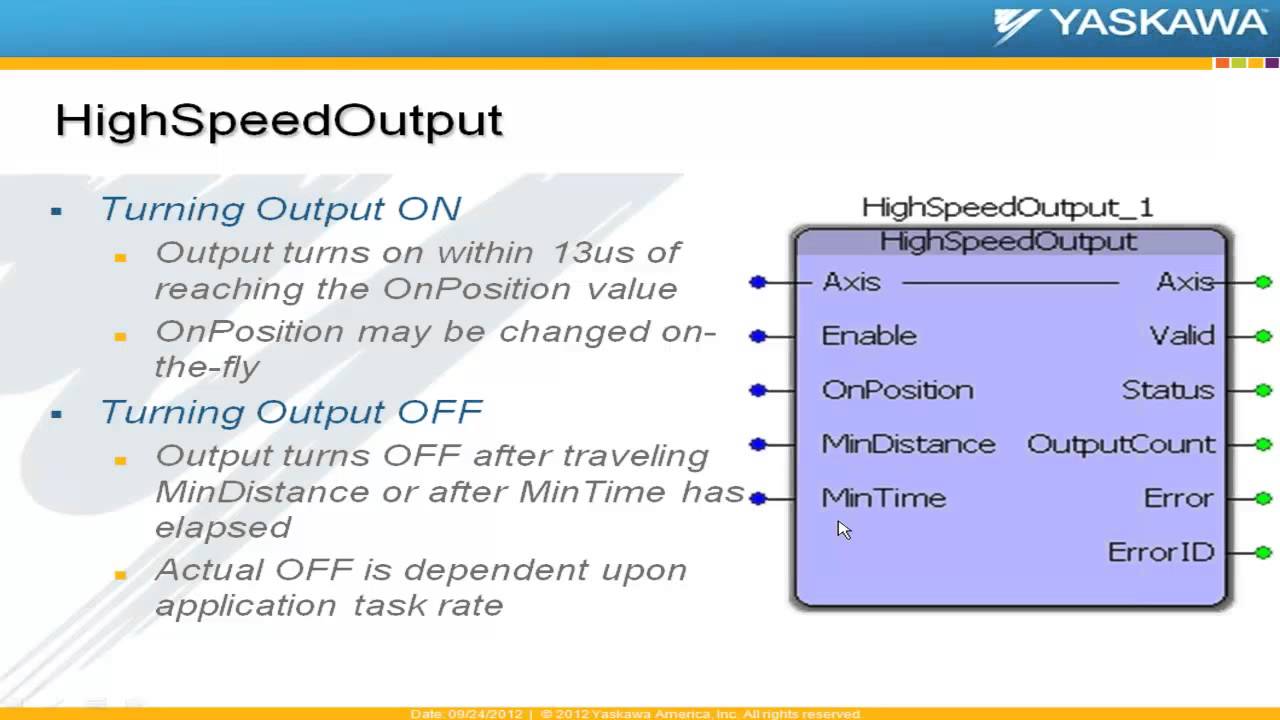 PLCopen Toolbox - High Speed Output