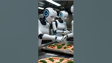 "Robot Pizza Chefs Make the Perfect Slice in NYC 🍕🤖 | Viral AI Short by FutureFrame AI"