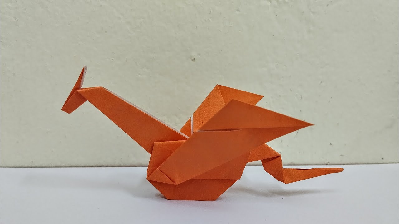 How To Fold a paper Dragon - Origami Dragon Easy - Origami Tutorial