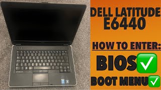 DELL LATITUDE E6440 - How To Enter Bios Settings & Boot Menu Options