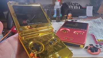 eXtremeRate Chrome Gold GBA SP