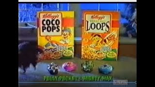 1994 Coco Pops & Honey Loops Mighty Max & Polly Pocket Advert