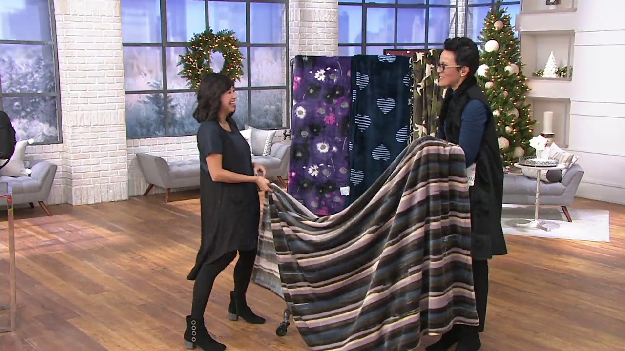 Lug 78" x 59" Throw Blanket on QVC YouTube