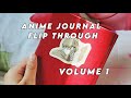 first anime journal flip through | Volume 1
