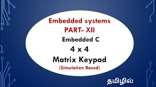 Embedded systems - PART-XII - 4x4 Matrix Keypad (With Description) - EFU