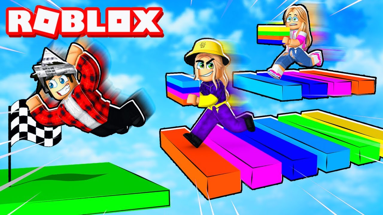 jogando parkuor no roblox morri muito!!!