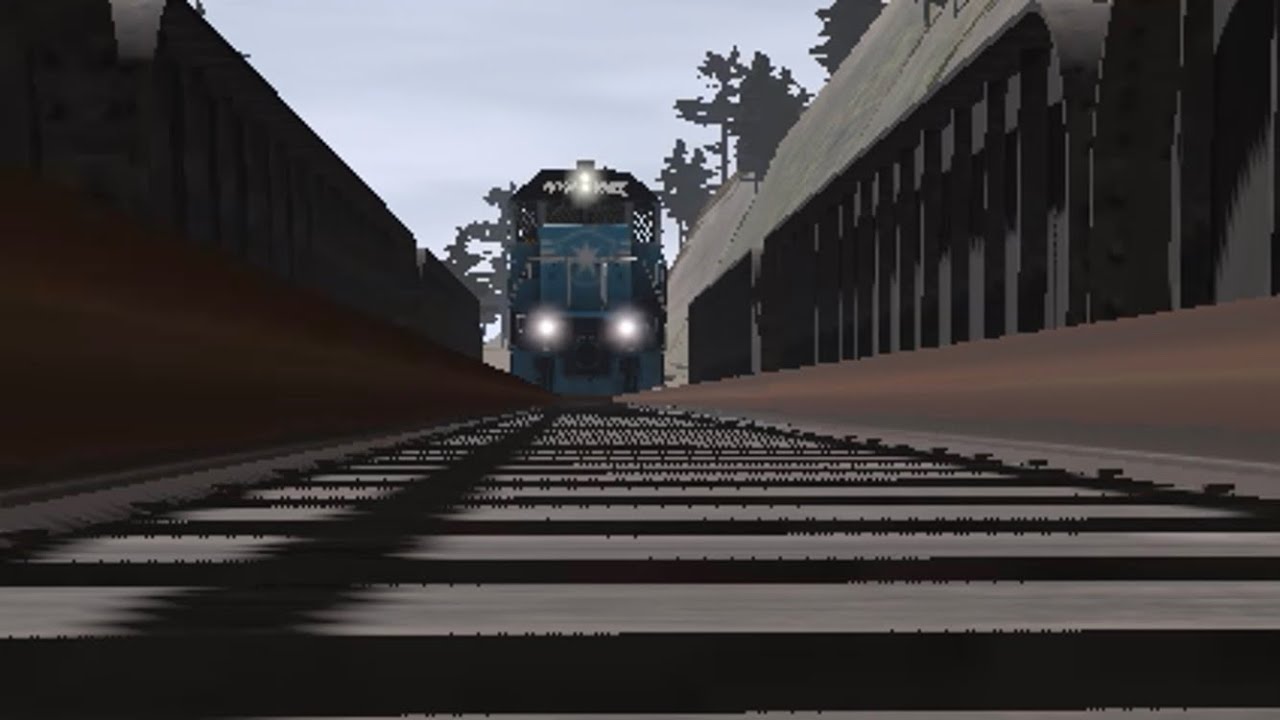 Train runs over camera - YouTube