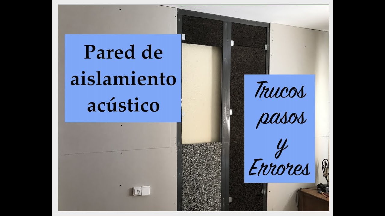 AISLATE DEL RUIDO DEL VECINO. PARED DE AISLAMIENTO ACUSTICO