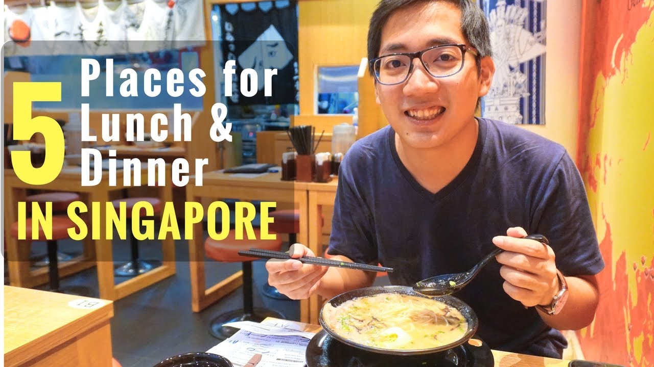 5 Places To Eat & What To Eat (For Lunch & Dinner) in Singapore │Travel