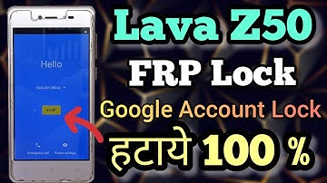 Lava Z50 || Frp Bypass || Google Account Lock Unlock || Without Apk & Computer || New Method || 2022