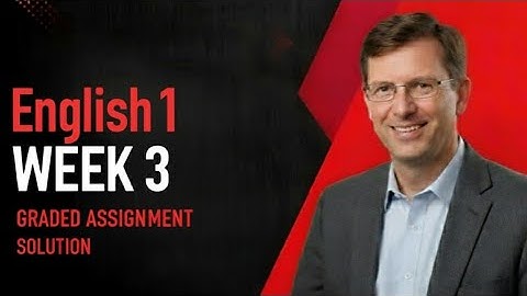 English 1 Week 3 Graded Assignment Solutions |IITM BS Degree | GA Solutions