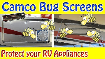 Camco Flying Insect Screen Installation on RV Refrigerator and Furnace