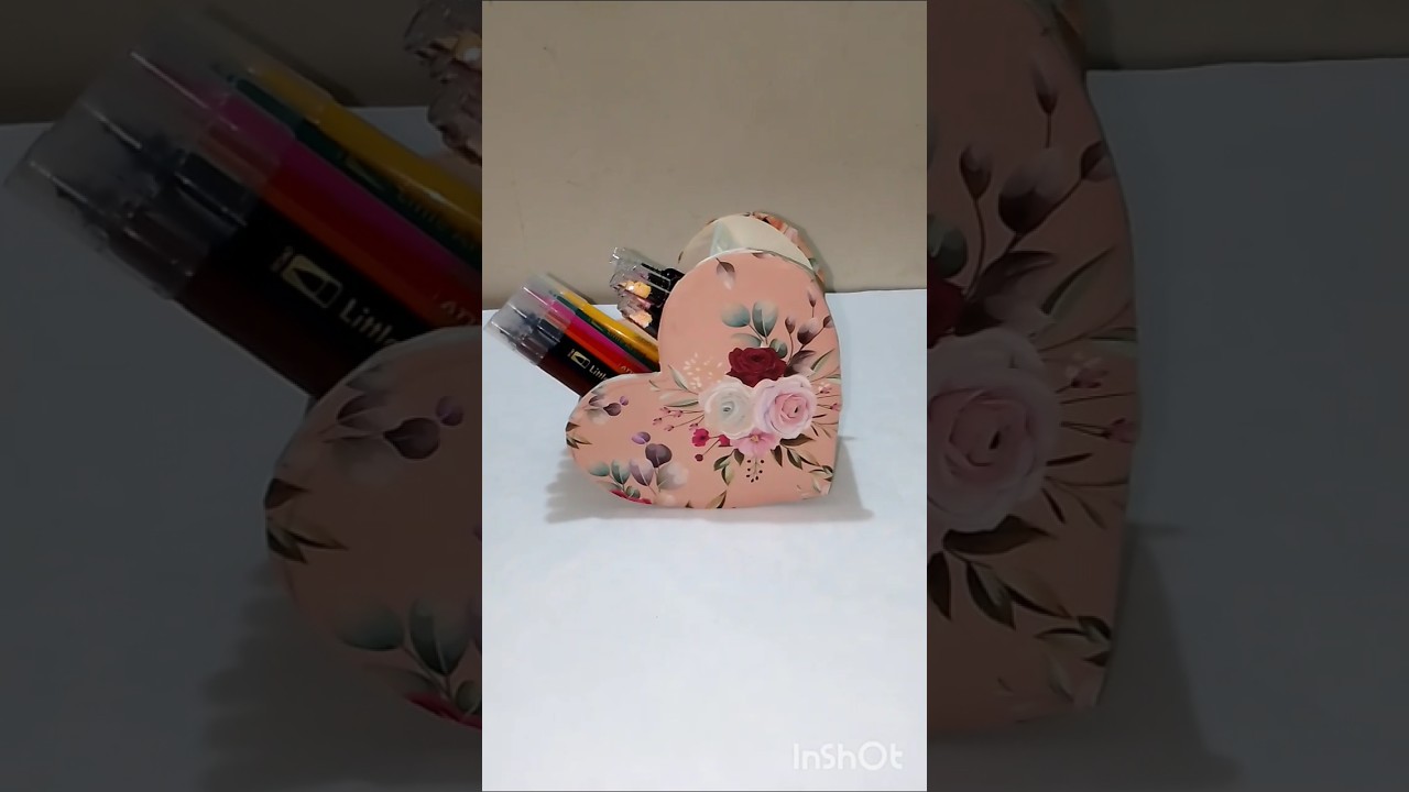 DIY cute pen holder 🎀✨❤️ 
